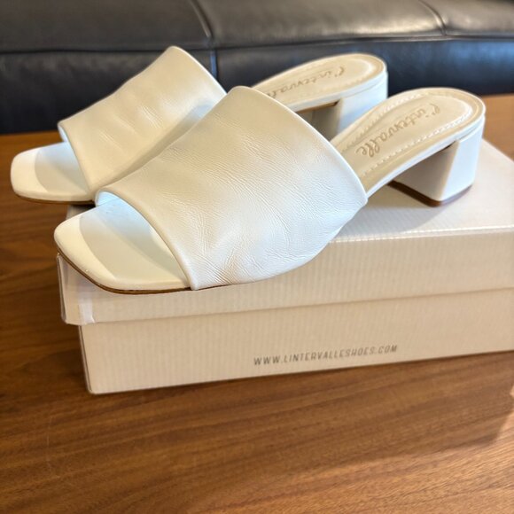 L’INTERVALLE Fortunata mule sandal heel white - Picture 8 of 12